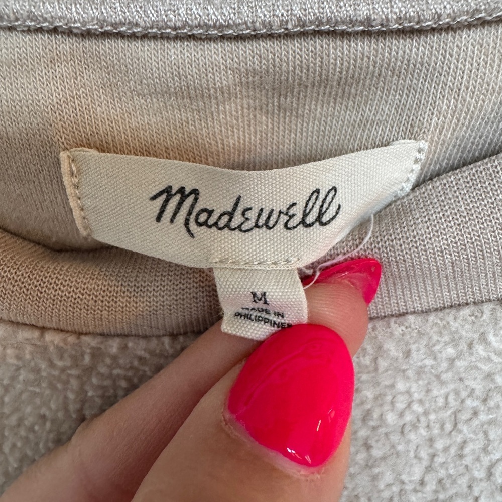 Madewell (Re)sourced Brushed Side-button Relaxed Sweatshirt
Size Medium - Picture 5 of 7